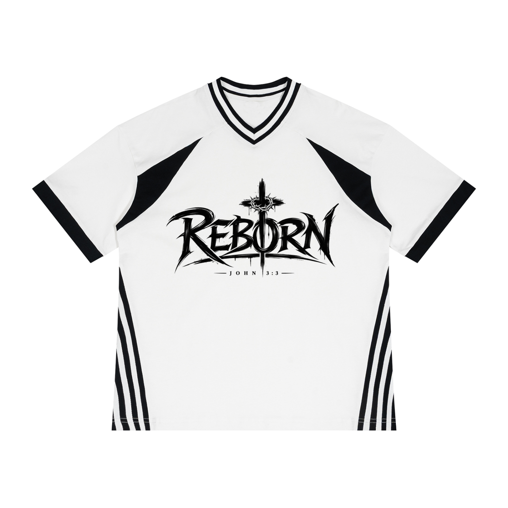 Reborn Color Block V-Neck T-Shirt