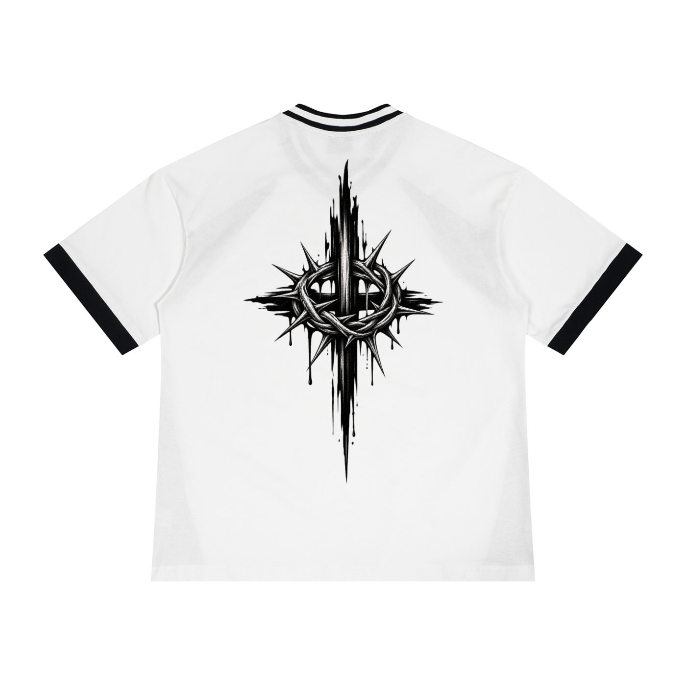 Reborn Color Block V-Neck T-Shirt