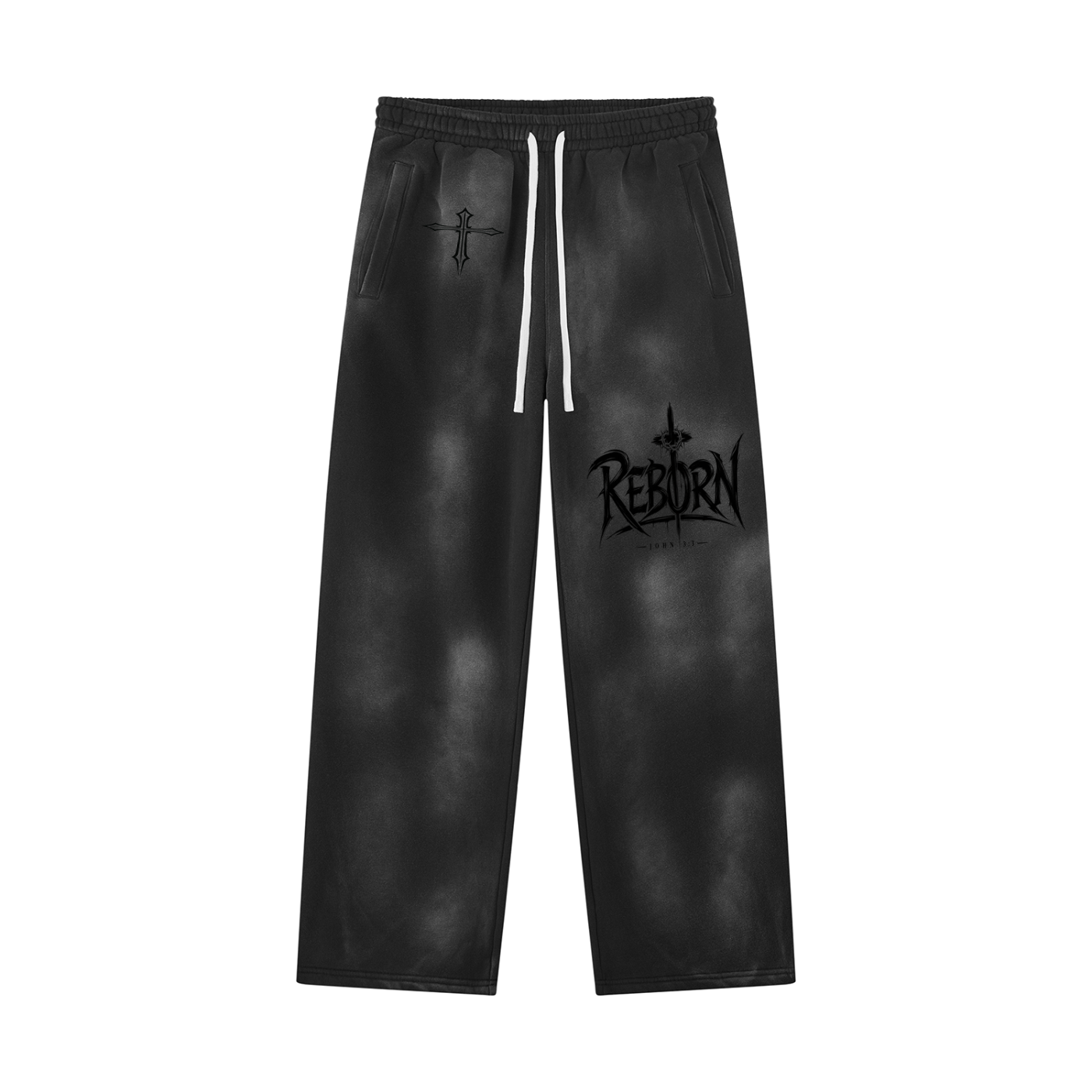 Reborn Sunfade Wide Leg Fleece Sweatpants