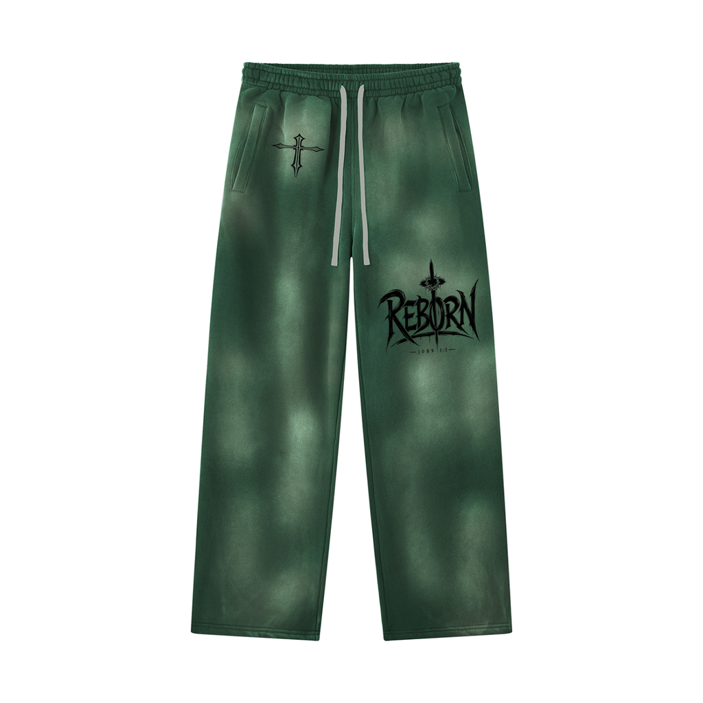 Reborn Sunfade Wide Leg Fleece Sweatpants