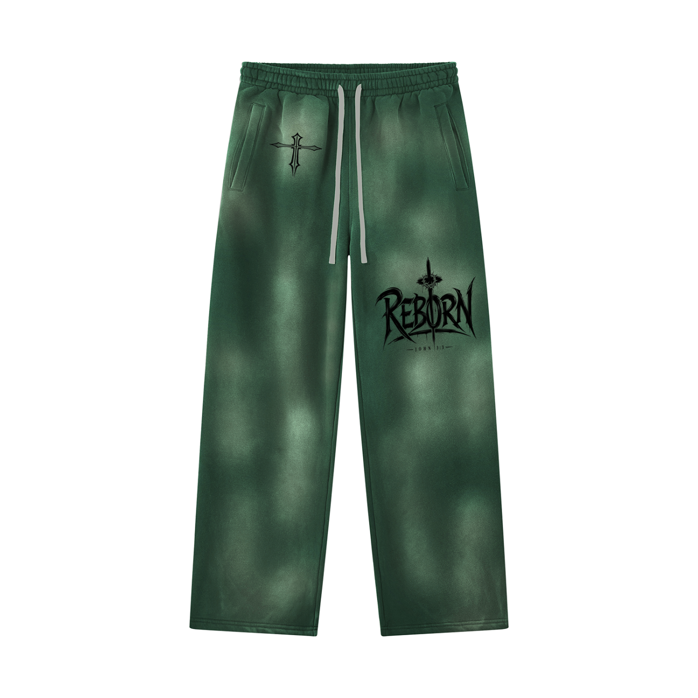 Reborn Sunfade Wide Leg Fleece Sweatpants