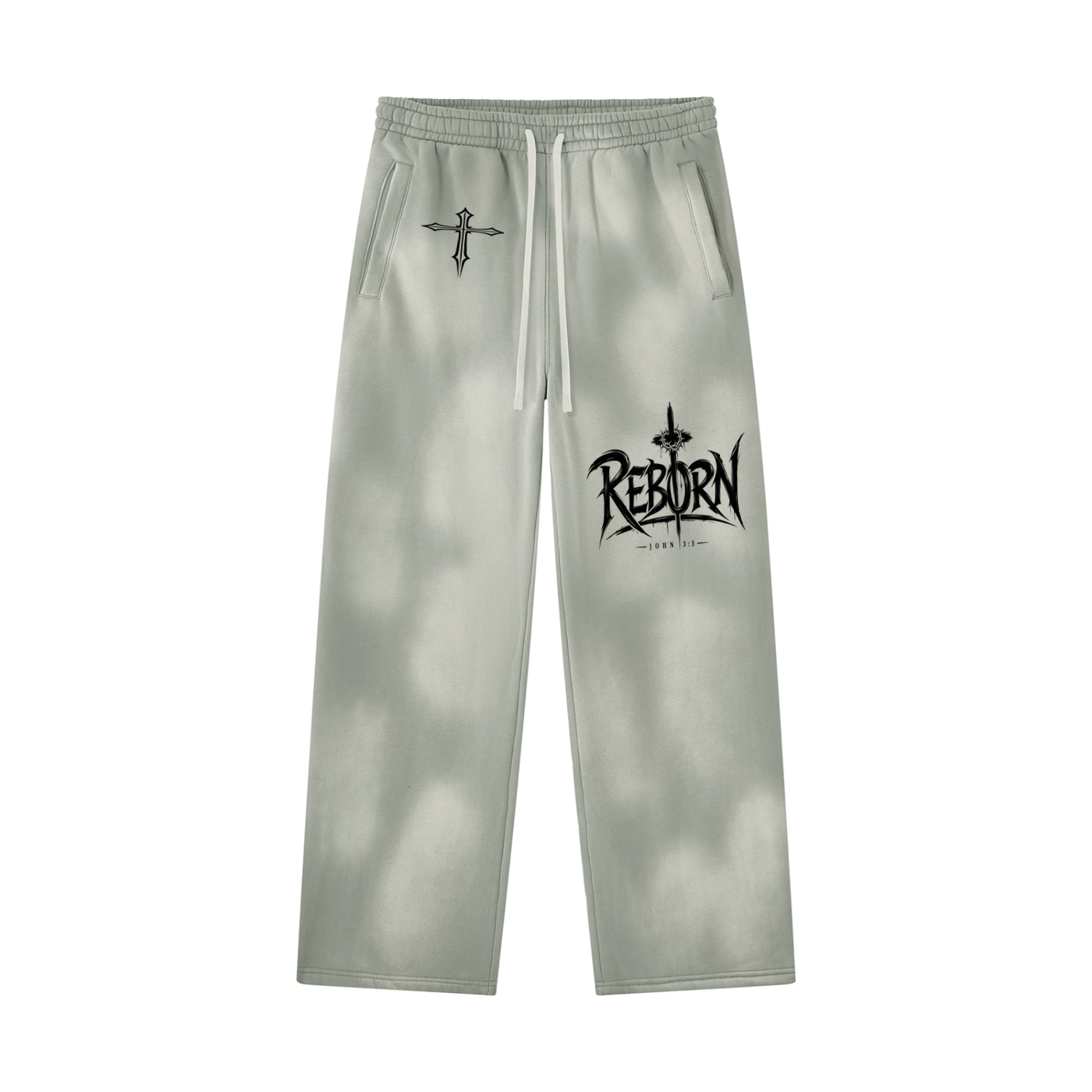 Reborn Sunfade Wide Leg Fleece Sweatpants